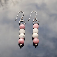 "Raspberry" earrings and bracelet set