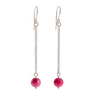 "Lingonberry" earrings and bracelet set