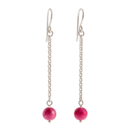 "Lingonberry" earrings and bracelet set
