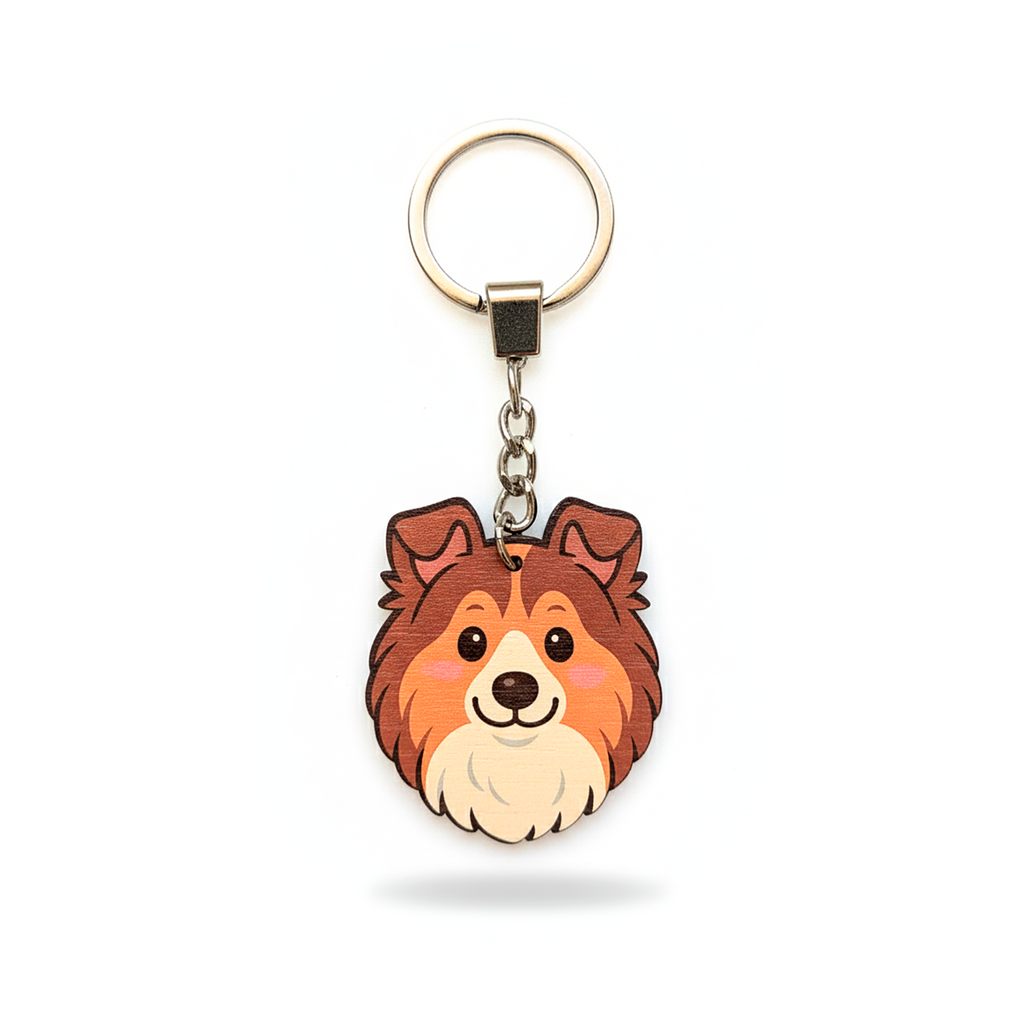 Ljusfärgad Collie Dogi – Nyckelring