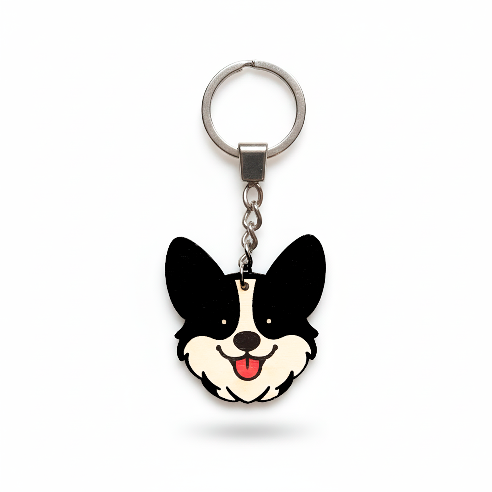 Corgi Dogi (svart) – Nyckelring