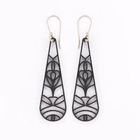 Geometriset puiset pitsipisarat, ohut malli