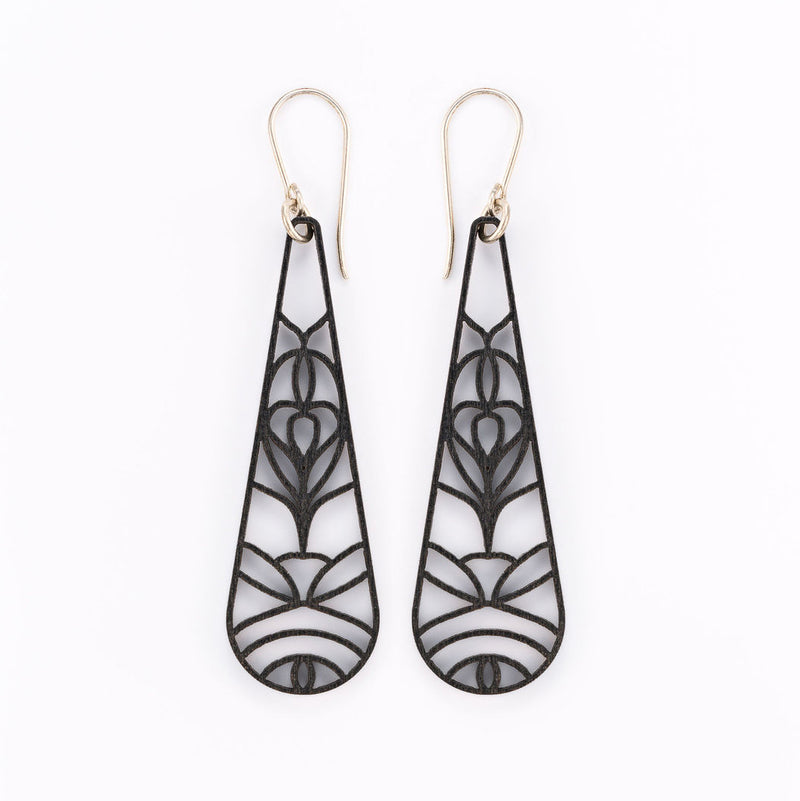 Geometriset puiset pitsipisarat, ohut malli