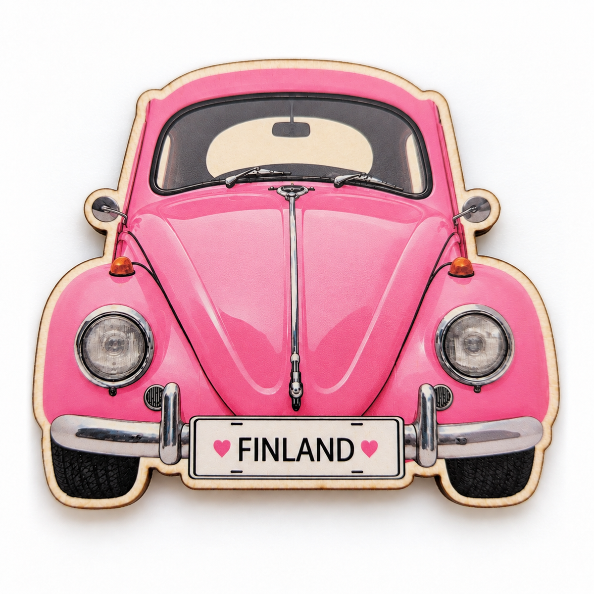 Volkswagen Kupla -magneetti, pinkki