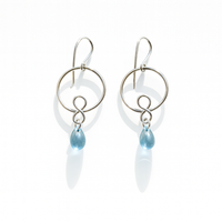 Infinity Drop - Silverring och glasdroppe